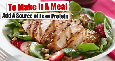 Add Protein to make salad as a meal